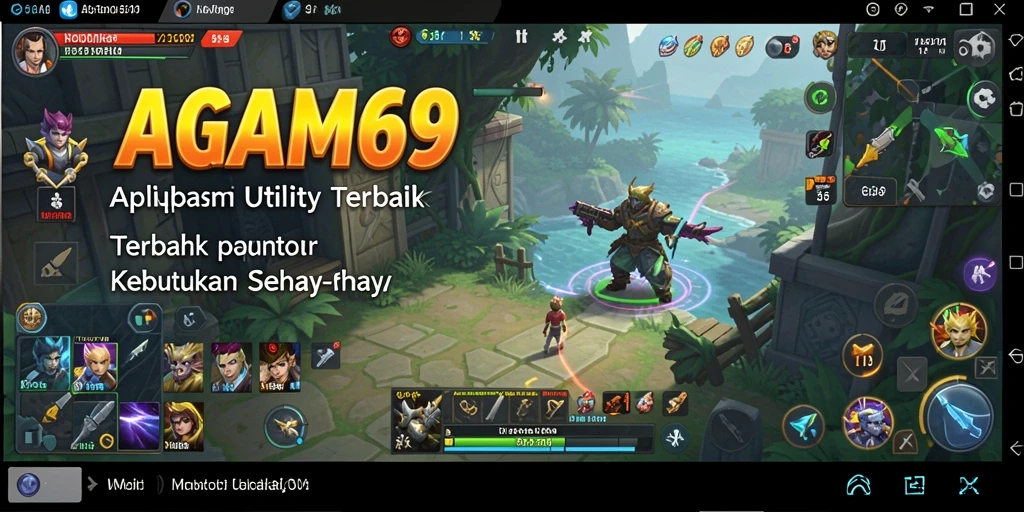 Screenshot utama AGAM69 memperlihatkan antarmuka ramah pengguna aplikasi Utility.