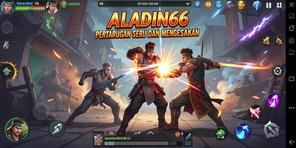 Gambaran gameplay pertarungan dari ALADIN66 yang seru dan menegangkan.