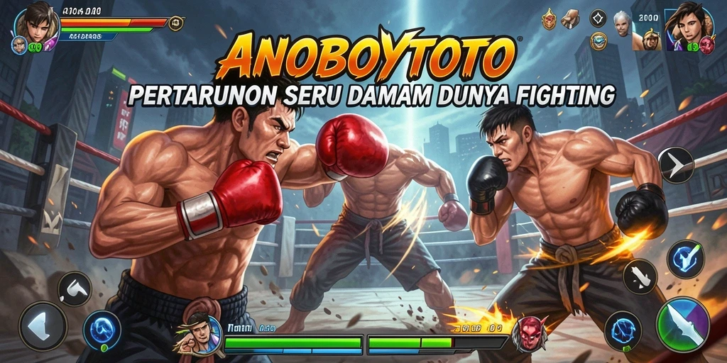 Tampilan permainan ANOBOYTOTO dengan pertarungan yang mengesankan.