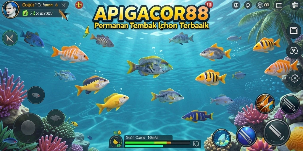 Tampilan gameplay menembak ikan yang seru dari APIGACOR88.
