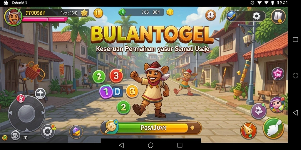 Screenshot gameplay utama BULANTOGEL menampilkan aksi seru dan menyenangkan.
