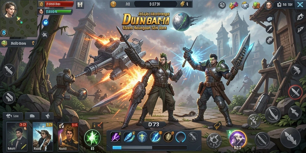Tampilan epik dari pertempuran strategis di D73.