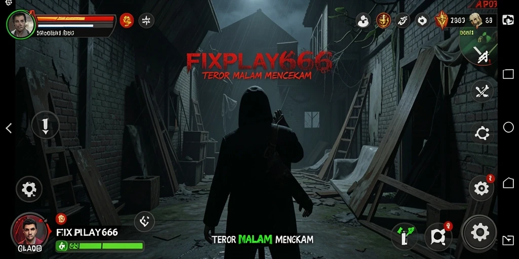 Gameplay FIXPLAY666 yang penuh ketegangan dalam suasana horor.