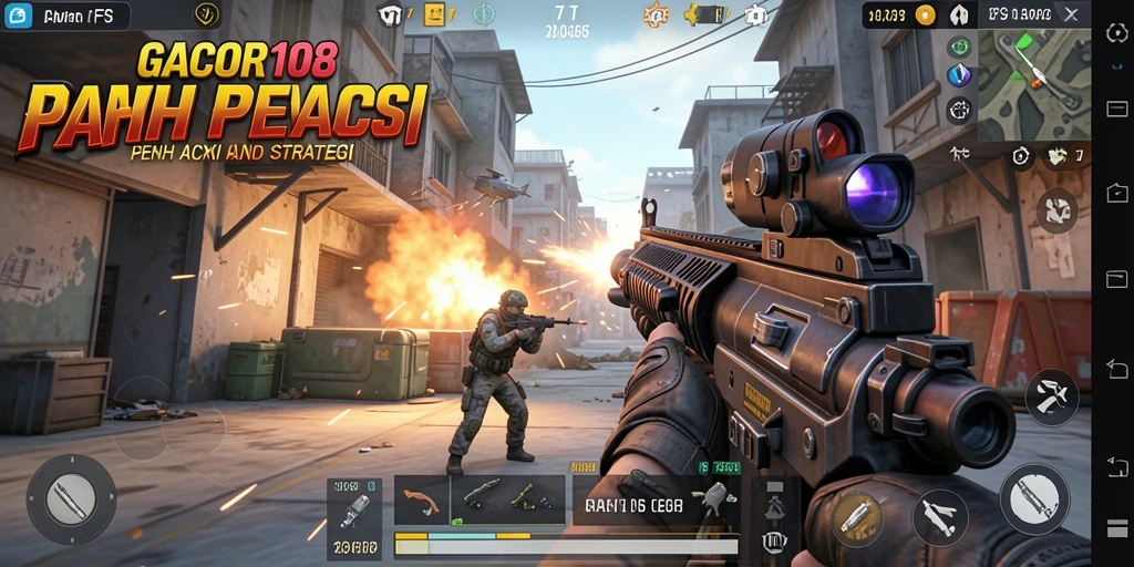 Tampilan mendebarkan dalam pertarungan FPS intens di GACOR108.
