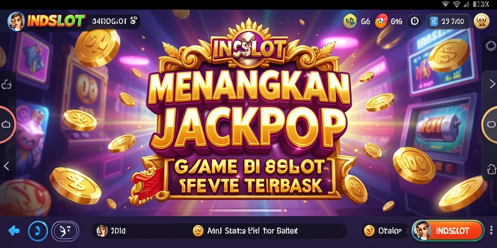 Gameplay INDSLOT yang mendebarkan dengan putaran slot yang penuh warna.