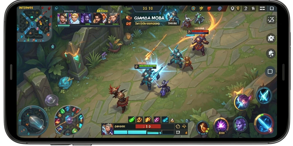 Screenshot INTERWIN menampilkan pertempuran intens dengan karakter yang beraksi.
