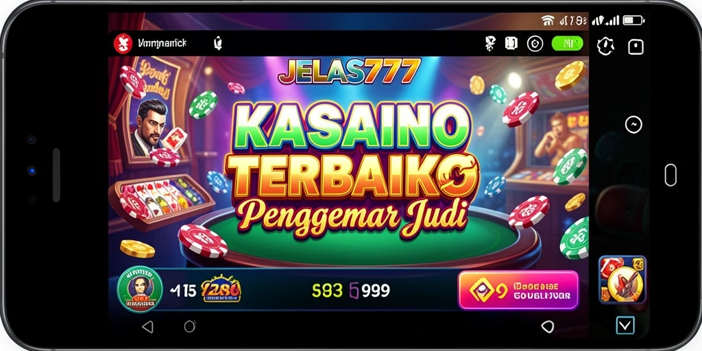 Tampilan menarik gameplay JELAS777 di aplikasi Kasino.