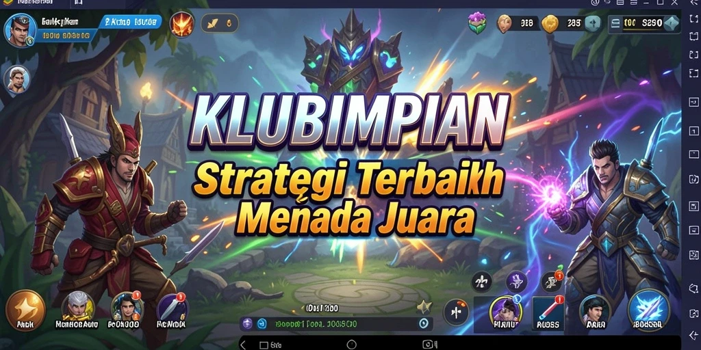 Gameplay KLUBIMPIAN yang mendebarkan dan strategis.