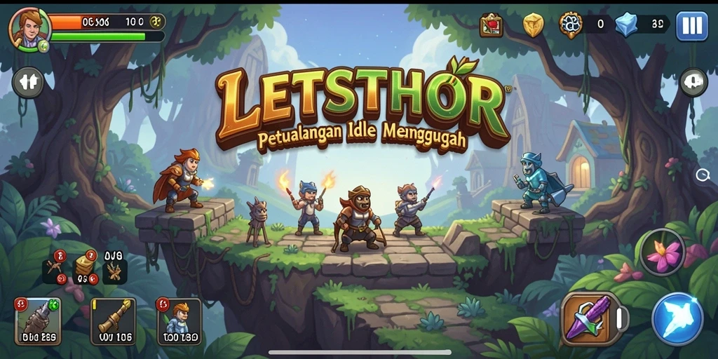 Tampilan menarik dari gameplay LETSTHOR yang menyenangkan.