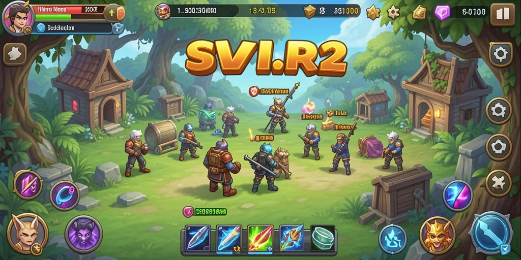 Tampilan gameplay SVIP2 yang menarik dan penuh warna.