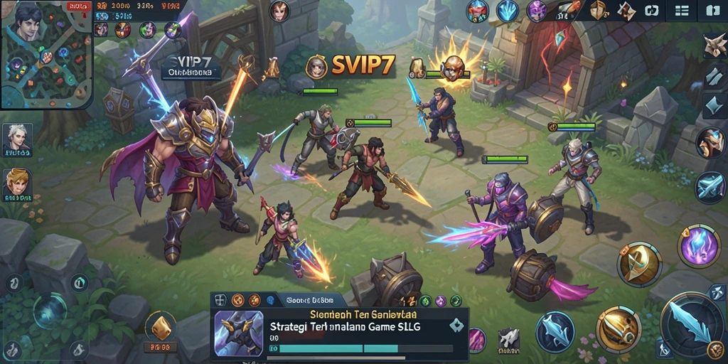 Screenshot dari gameplay SLG yang mendebarkan di SVIP7.