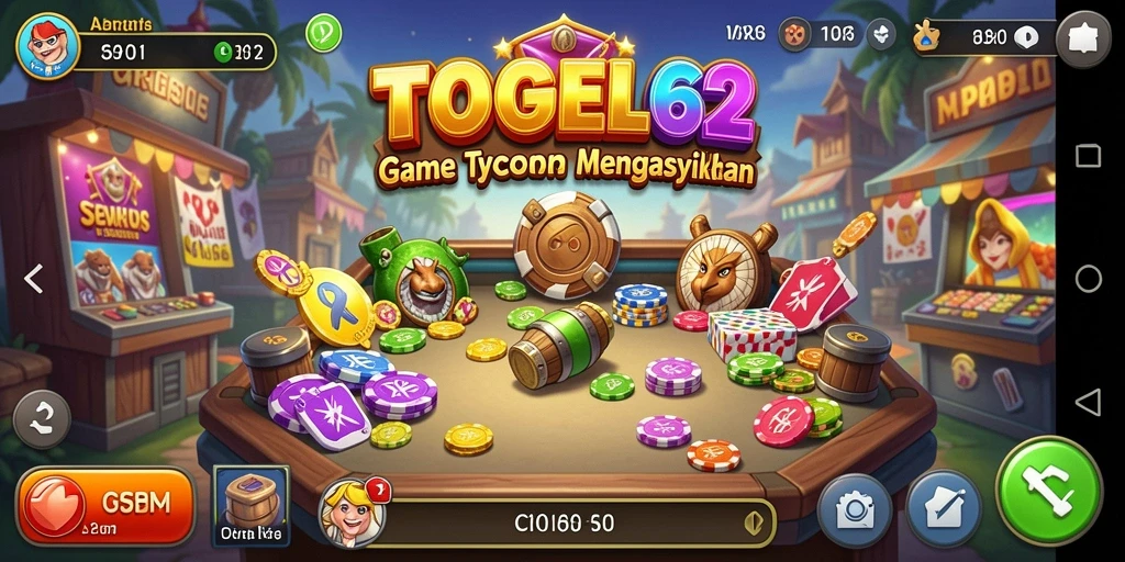 Tampilan gameplay seru TOGEL62 dalam dunia Tycoon.