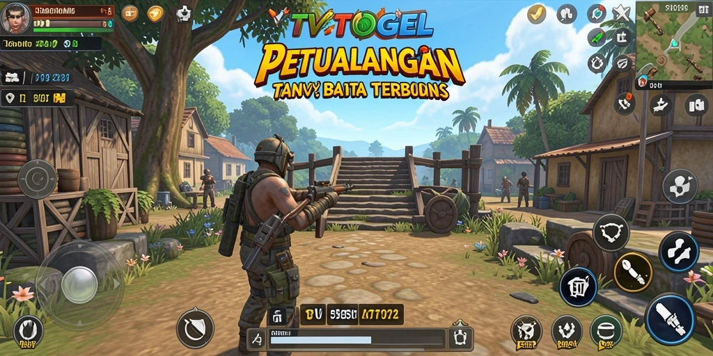 Screenshot menyajikan aksi seru dalam dunia terbuka TVTOGEL.